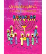 Granddaughter, It&#39;s Time To Celebrate - HANUKKAH GREETING CARD - 60449 - $2.79