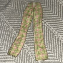 Barbie Doll Clothes Teen Skipper Sister Cool Mint Green Pink Plaid Pants D1 - $6.67