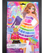 Lisa Frank Tatey Bug Diva Fashion Dress-up Sticker Doll Set Mix Fashions... - $7.91