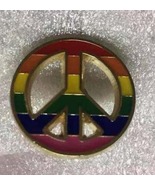12 Pack of Rainbow Peace Lapel Pin - £19.60 GBP