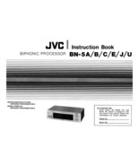 JVC BN-5A B C E J U Processor Owners Instruction Manual Reprint - $22.24