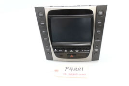 2006 LEXUS GS300 GS430 NAVIGATION DISPLAY SCREEN CLIMATE C0NTROL P4881 image 11