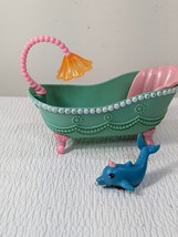 Barbie The Pearl Princess Play Set teal bathtub tub shower &amp; blue dolphi... - $30.00