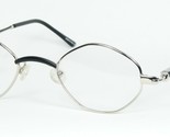 Vintage ITALIAN DESIGN 4050 V1 SILVER BLACK EYEGLASSES GLASSES FRAME 42-... - $72.25