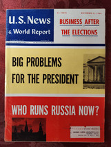 U S NEWS World Report Magazine November 9 1964 Big Problems for the President - £11.33 GBP