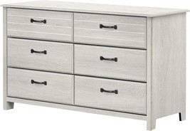 South Shore Ulysses 6-Drawer Double Dresser, Winter Oak - £332.41 GBP