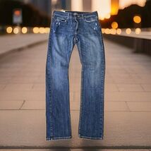 Hollister Slim Straight Jeans Mens Size 32x34 Skinny Distressed Retro Denim - $29.70