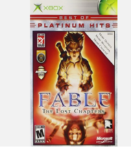 Fable Best Of Platinum Xbox Platinum For Xbox Original RPG Very Good - $5.89