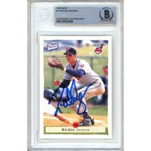 Richie Sexson Cleveland Indians Auto 1995 Team Best #15 BAS Auth Slab Signed RC - £68.31 GBP