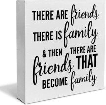 Gifts For Friends: Family Decorative Wooden Box Sign Friendship Gift Woo... - £27.81 GBP