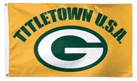 Green Bay Packers 12x8in Metal Sign Titletown USA NFL Football - $34.67 CAD