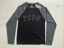 French Connection Loungewear Top Black/Grey White FCUK Logo ( S ) - £55.37 GBP