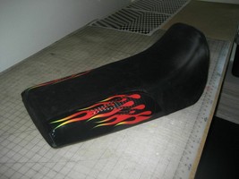 Yamaha Blaster Red Yellow Flame Design Black Color Seat Cover - $41.99