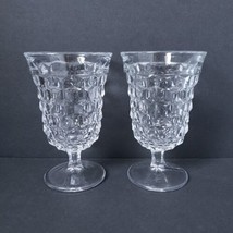 2-Fostoria American Clear Glass 8 oz. Juice Water Goblets - £20.78 GBP