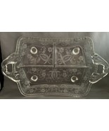 Mid Century Viking Prelude Relish Dish 12-3/4&quot; Etched Glass Divided Celery - €6,98 EUR