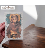 Art postcard Cimabue Saint Francis of Assisi cod. 1218-53 not traveled - $22.74