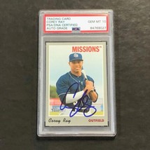 2019 Topps Heritage #79 COREY RAY Signed Card PSA Slabbed Auto Grade 10 Brewers - £71.84 GBP