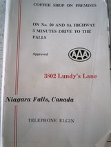 Vintage El Rancho Motel Niagara Falls Canada Brochure - £2.26 GBP