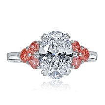 IGI 2.04Ct D-VVS2 Lab Grown Oval Diamond Engagement Ring 14k White Gold ... - $1,759.60