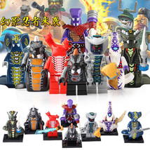 8pcs Ninjago Serpentine Snakes Pythor Chop&#39;rai Skales Acidicus Bytar Minifigures - £35.28 GBP