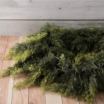 CEDAR LEAVES GARLAND REAL TOUCH CHRISTMAS HOLIDAYS DECORATION LENGTH 6 FEET - $3,229.18 MXN