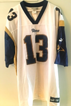 Hall of Fame Rams QB Kurt Warner, #13 NFL Jersey. Puma Brand. Size 2XL.  - $55.00