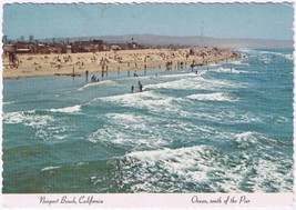 Postcard Ocean South Of The Pier Newport Beach California - £3.91 GBP
