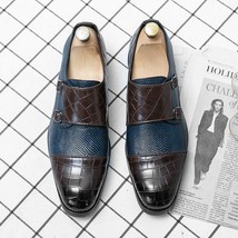 Men Pu Leather Dress Shoes Fashion Casual Shoes Men Handmade Loafers Slip-on Sho - £61.47 GBP