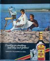 1986 Gordon&#39;s Vintage Print Ad Cool Crisp Possibilities Distilled London Dry Gin - £10.03 GBP