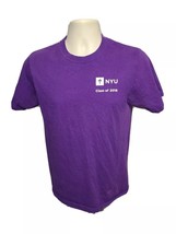 New York University NYU Class of 2018 Adult Small Purple TShirt - £14.24 GBP