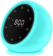 White Noise Machine with 2 Alarm Clock, 20 Soothing Sounds, 7 Color Night Light, - £35.16 GBP