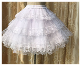 Tutu Lolita Princess Lace Hard Yarn Bottoming Skirt Pannier Bustle Petticoat Toy - £22.79 GBP