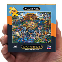 Noah&#39;s Ark 210 Pc Mini Personal Jigsaw Puzzle 9 x 11&quot; Dowdle Folk Art - £15.68 GBP