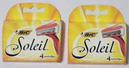 Bic Soleil Women Razor 3 Blades Cartridge Refills Shaver 2 Packs of 4 - $205.31 MXN