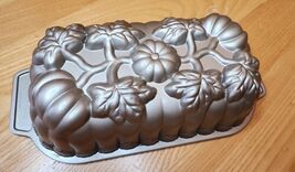 Nordic Ware Pumpkin Aluminum Loaf Pan 1 lb Quick Bread Fall Autumn Dessert - $19.62