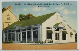 Sharon Pa Deneen&#39;s Ice Cream And Lunch Restaurant c1944 To Delaware Postcard N10 - £23.55 GBP