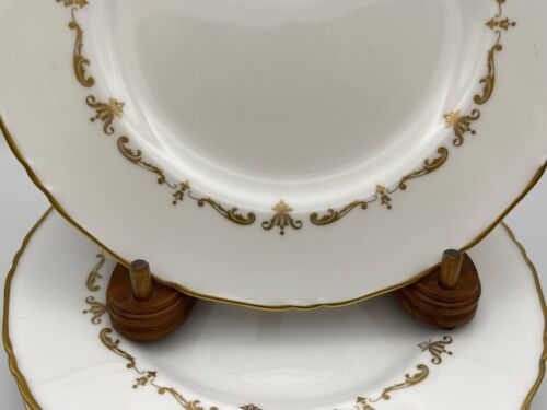 Set of 6 Royal Worcester Bone China GOLD CHANTILLY Salad Plates Item image 2