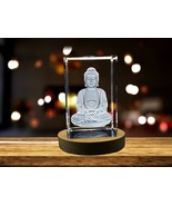 LED Base included | 3D Crystal Buddha Statue with LED Light - £31.35 GBP+