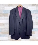 S Cohen Prestige Montreal Pure Cashmere Earl Sport Coat Black Mens 44L 44T - $148.49