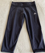 Adidas Climalite Womens Black Running Capri Crop Pants Large - $23.50 CAD