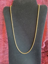 Vintage gold tone rope chain - £3.99 GBP