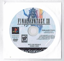 Final Fantasy XII PS2 Game PlayStation 2 DEMO disc only Rare HTF - $19.40