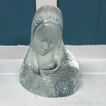 Vintage Viking Glass Madonna Frosted and Clear hand made - £39.93 GBP