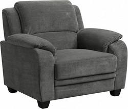Coaster Home Furnishings Living Room Sofa Chair, Charcoal/Black - £608.89 GBP