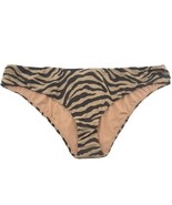 J Crew Curved Waist Bikini Bottom Zebra Stripe Cheeky Swim Plus Sz 3X BK... - €14,82 EUR