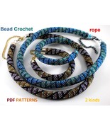 Bead Crochet Rope patterns «Engagement» Necklace and Bracelet. PDF file - €4,28 EUR