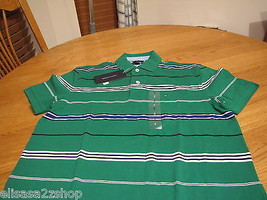 Men&#39;s Tommy Hilfiger Polo shirt stripe 7825560 knit logo rhinestone gree... - £15.08 GBP