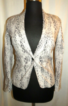 Covington Women&#39;s Snake Print Single Button Blazer Size Medium - $29.99