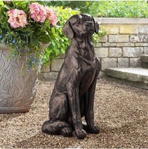 Sitting Labrador Dog Statue 26in Tall (mm) - £235.35 GBP