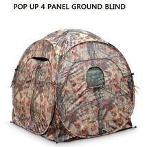 Ground Blind Camo Portable Foldable Pop Up 4-panel Spring Steel Hunting ... - $83.13